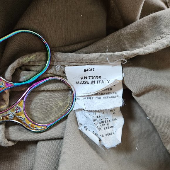 Persona by Marina Rinaldi khaki SS button down pockets shirt midi dress 29/US20 - Picture 15 of 16